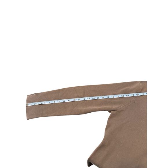 J. Jill Brown Basic Long Sleeve Casual V-Neck Mock Neck Knit Sweater Size XL - Picture 11 of 12